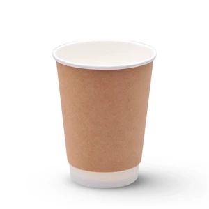 Disposable 12 oz Insulated Double Wall Paper Coffee Cups