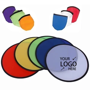 Foldable Round Flying Discs Fan With Handles