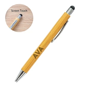 Bamboo Touch Screen Ballpoint Pen