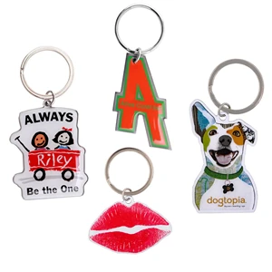 Full Color Custom Metal Keytag Keychains