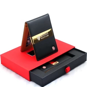 Premium 24K Gold Money Clip Leater Wallet Corporate Gift
