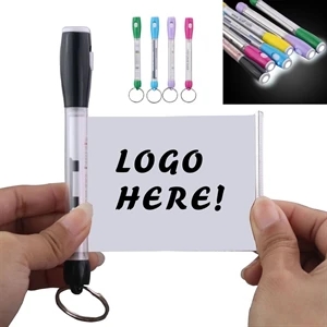 LED Flashlight Banner Pen / Key Chain