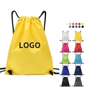 Drawstring Sports Pack With Front Zipper