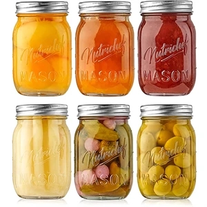 16oz. Clear Glass Mason Jar