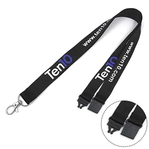 1" Dye-Sublimation Lanyard w/ Safety Breakaway