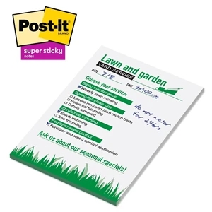 Post-it® Custom Printed Super Sticky Notepad - 4" x 6"