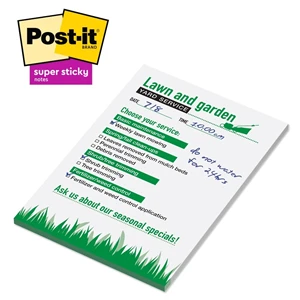 Post-it® Custom Printed Super Sticky Notepad - 4" x 6"
