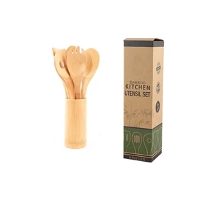 5pcs Bamboo Kitchen Set