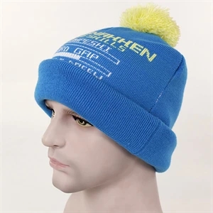 Pom Cuffed Beanie