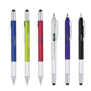 ABS Stylus Ballpoint & Ruler & Screwdriver & Level Tool