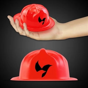 Mini Red Plastic Firefighter Hat