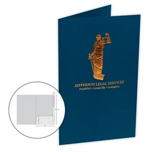 Legal Sized Folder with 1 Pocket - One Reinforced Edge