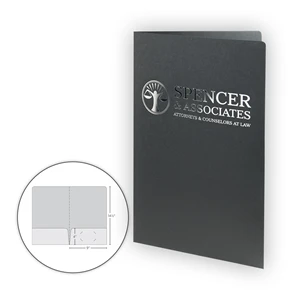 Legal Sized Folder - 2 Pockets with Rounded Corners