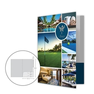 1 Pocket Mini Folder with Reinforced Edge-Fits in 6"x9" env.