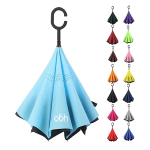 Inverted Umbrella with C-Shaped Handle