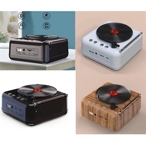 Old Fashioned Record Player Style Bluetooth Speaker