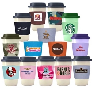 One or Full Color Coffee Cup Sleeves-4A