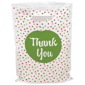 Polka Dots Seasonal Designer Full-color Die-cut Plastic Bag