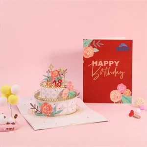 3D Paper Wonder Pop Up Birthday Card