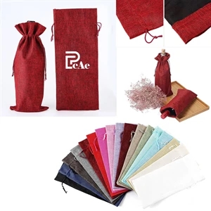 Reusable Wine Bottle Bags/Drawstring
