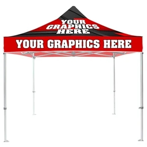 Outdoor Easy Pop Up 10ft x 10ft Canopy Tent with Sublimation