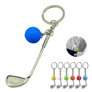 Golf Clubs Keychain