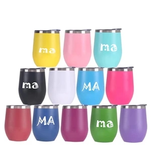 12oz Egg Shaped Insulated Mug