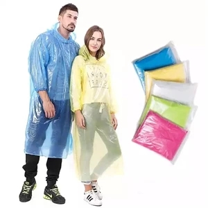 PE Disposable EVA Raincoat Unisex Poncho