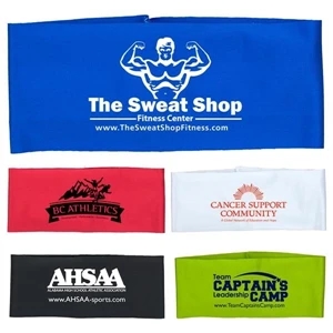 Sporty Headband Headwear with Silkscreen Logo