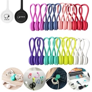 Silicone Magnetic Clips Cable Straps Cord Organizers