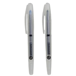 Plastic Gel Pen with Frosted Transparent Barrel