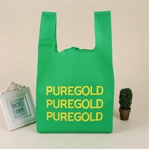 Reusable T-Shirt Style Non-Woven Tote Bag