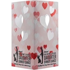 Table Luminary Cardstock 12pt 4 sided Heart