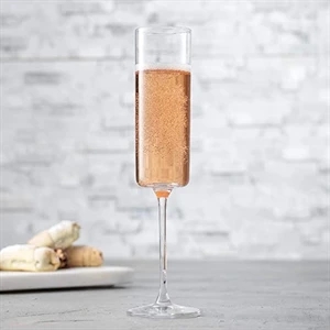 Champagne Flute Crystal Glass Custom Logo