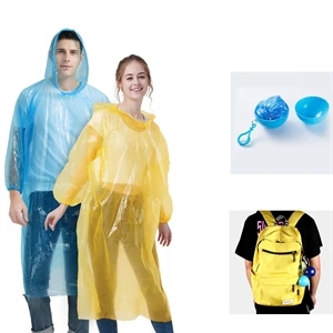 Colorful Rain Poncho With Hook Portable Ball