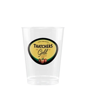 10 oz Clear Fluted Plastic Cup - Digital