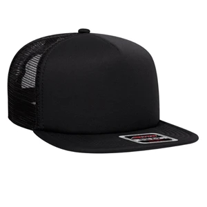 Otto 5-Panel Mid Profile Foam Trucker Flat Bill Hat