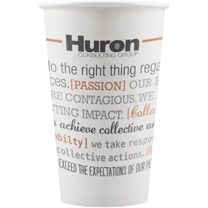 16 oz Paper Cup - White - Hi-Speed