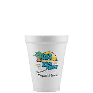 12 oz Foam Cup - White - Hi-Speed