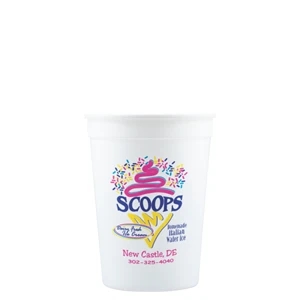 12 oz Stadium Cup - White - Hi-Speed