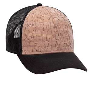 Otto 6-Panel Low Profile, Cork Trucker Hat, Mesh Back