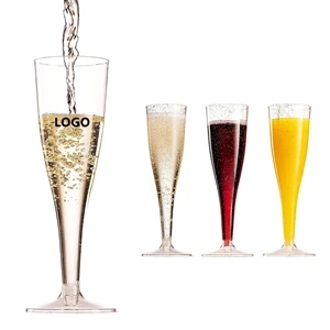 Clear Plastic Toasting Glasses