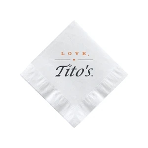 Beverage Napkin - White - Tradition