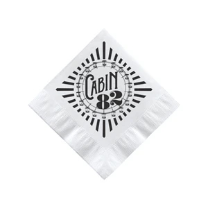Beverage Napkin - White - Hi-Speed