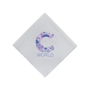 Almost Linen Beverage Napkin - White - Tradition