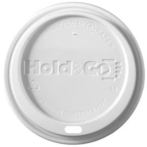 12/16/20 oz Insulated Paper Cup Dome Lid - White or Black