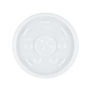 12 oz Foam Cup Straw Slot Lid - Frosted
