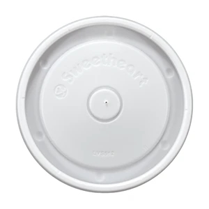 Paper Food Container Vented Lids 12 oz- White