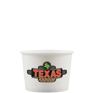 10 oz Paper Food Container - White - Digital