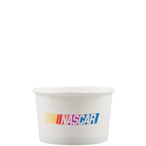 8 oz Paper Food Container - White - Digital